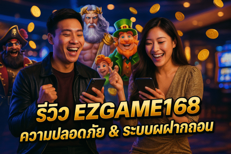 รีวิว EZGAME168 ความปลอดภัย & ระบบฝากถอน