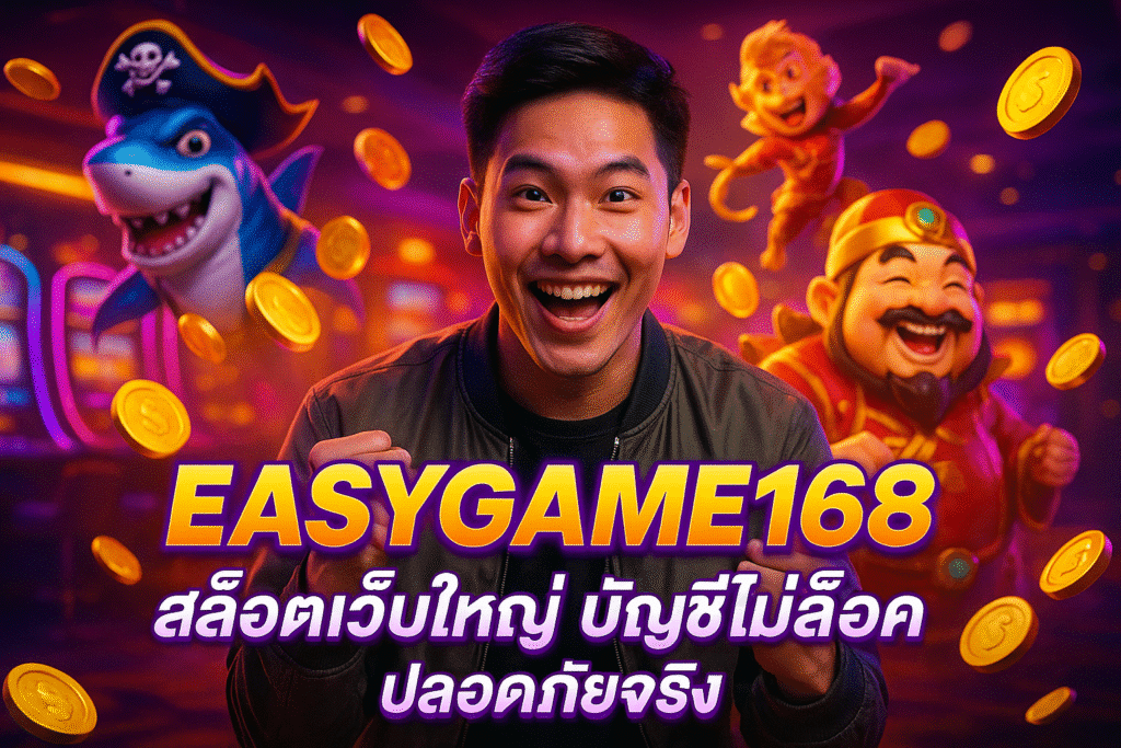EASYGAME168 สล็อตเว็บใหญ่ บัญชีไม่ล็อค ปลอดภัยจริง
