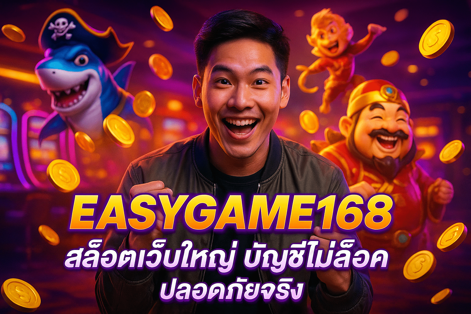 EASYGAME168 สล็อตเว็บใหญ่ บัญชีไม่ล็อค ปลอดภัยจริง