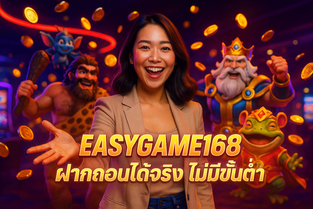 EASYGAME168 ฝากถอนได้จริง ไม่มีขั้นต่ำ